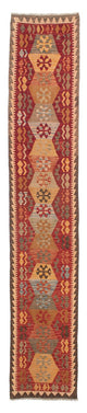 Kilim Maimana Tapijt 389x76cm - Wollen tapijt