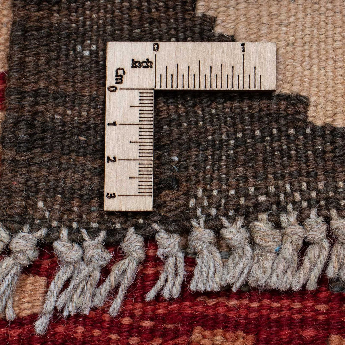 Loper Kelim tapijt - Splash - 389 x 76 cm - rood