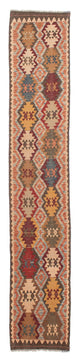 Kilim Maimana Tapijt 387x70cm - Wollen tapijt