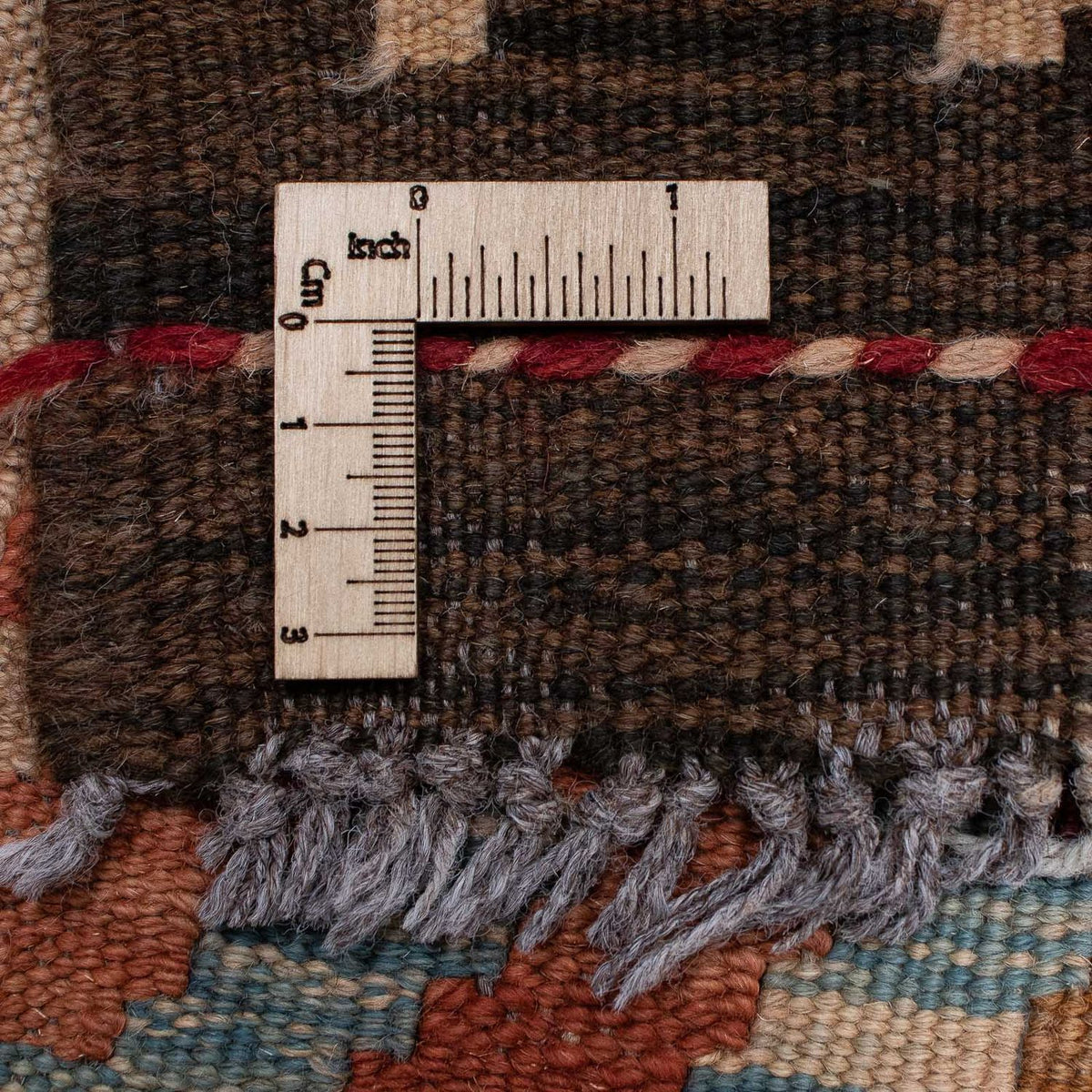 Loper Kelim tapijt - Splash - 387 x 70 cm - veelkleurig