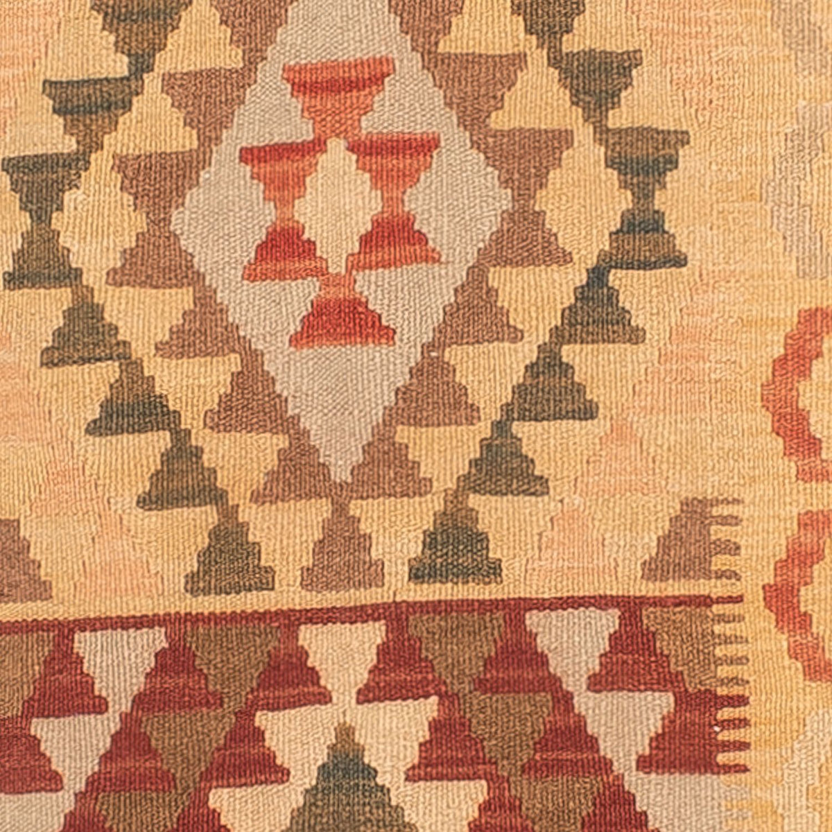 Loper Kelim tapijt - Splash - 314 x 86 cm - veelkleurig