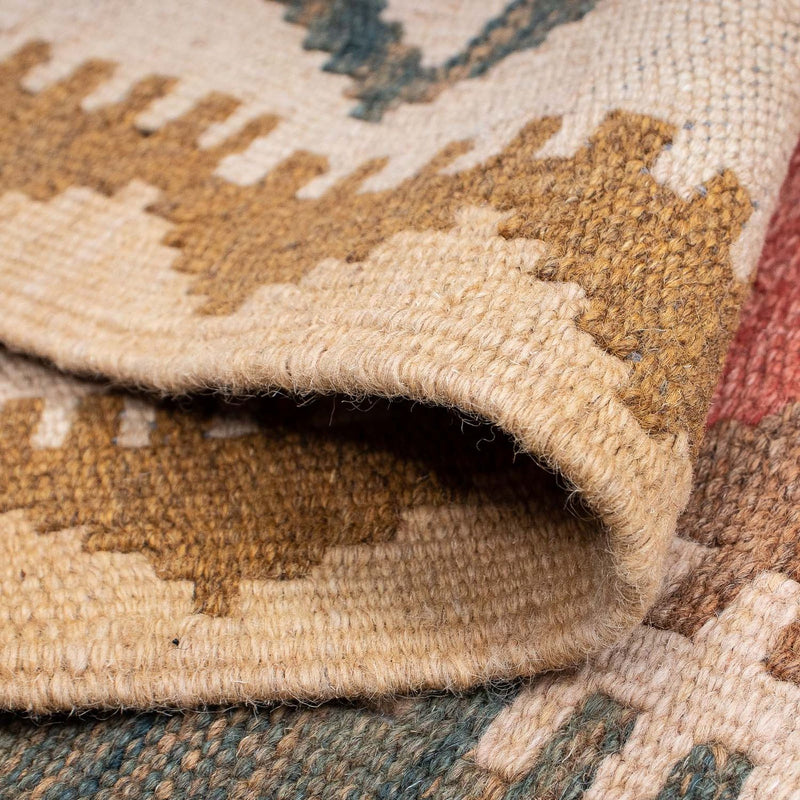 Loper Kelim tapijt - Splash - 300 x 82 cm - licht rood