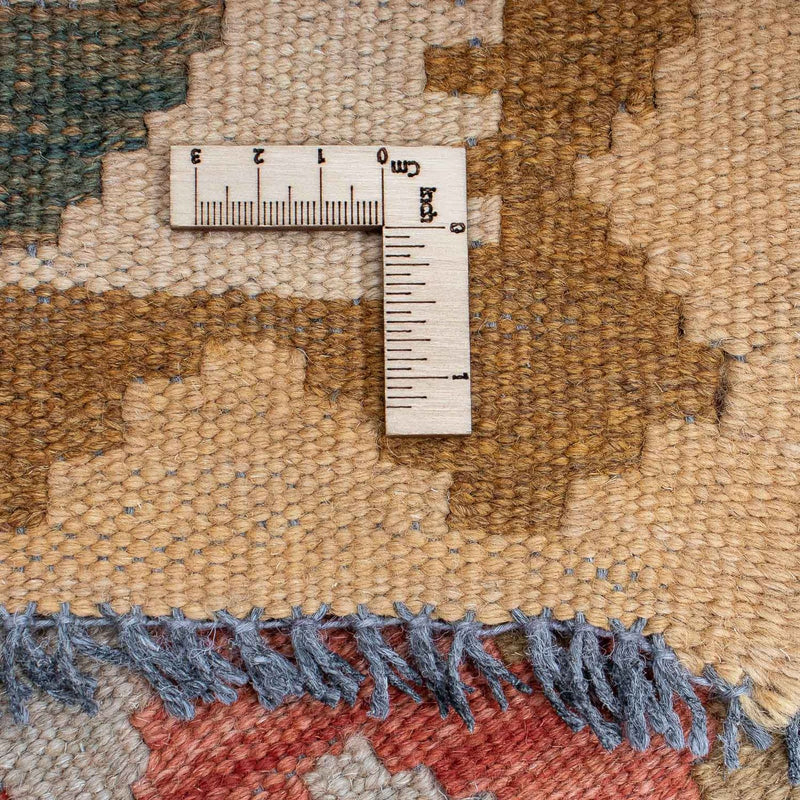 Loper Kelim tapijt - Splash - 300 x 82 cm - licht rood