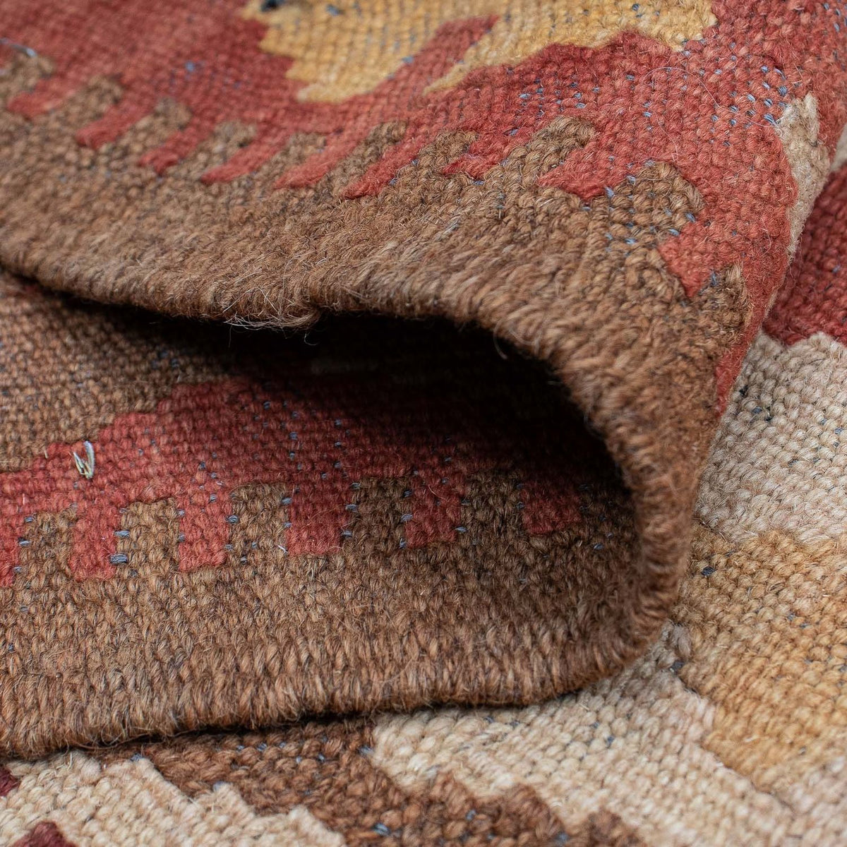 Loper Kelim tapijt - Splash - 323 x 90 cm - licht rood