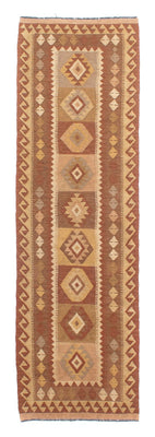 Loper Kelim tapijt - Splash - 284 x 79 cm - veelkleurig