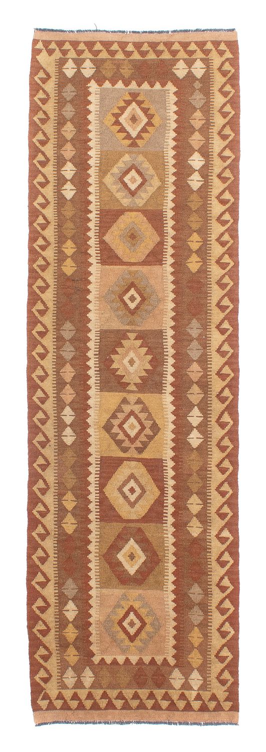 Loper Kelim tapijt - Splash - 284 x 79 cm - veelkleurig