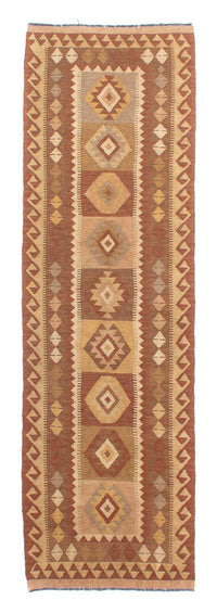 Loper Kelim tapijt - Splash - 284 x 79 cm - veelkleurig