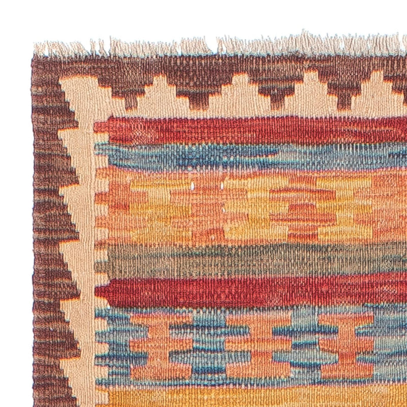 Loper Kelim tapijt - Splash - 288 x 69 cm - veelkleurig