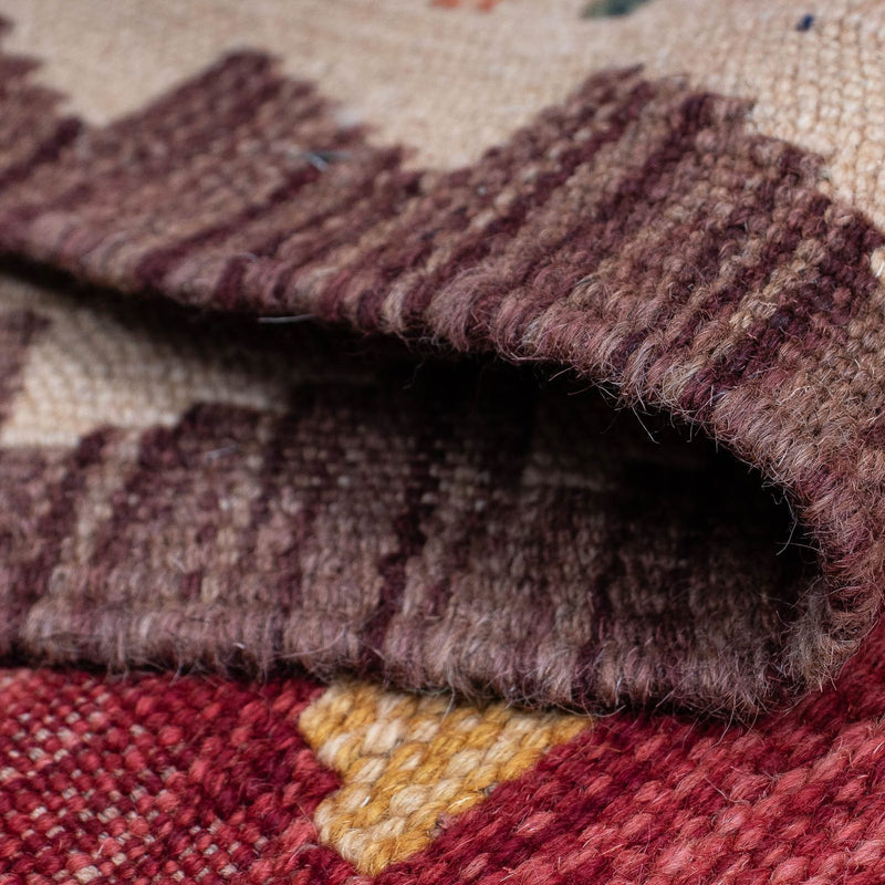 Loper Kelim tapijt - Splash - 288 x 69 cm - veelkleurig