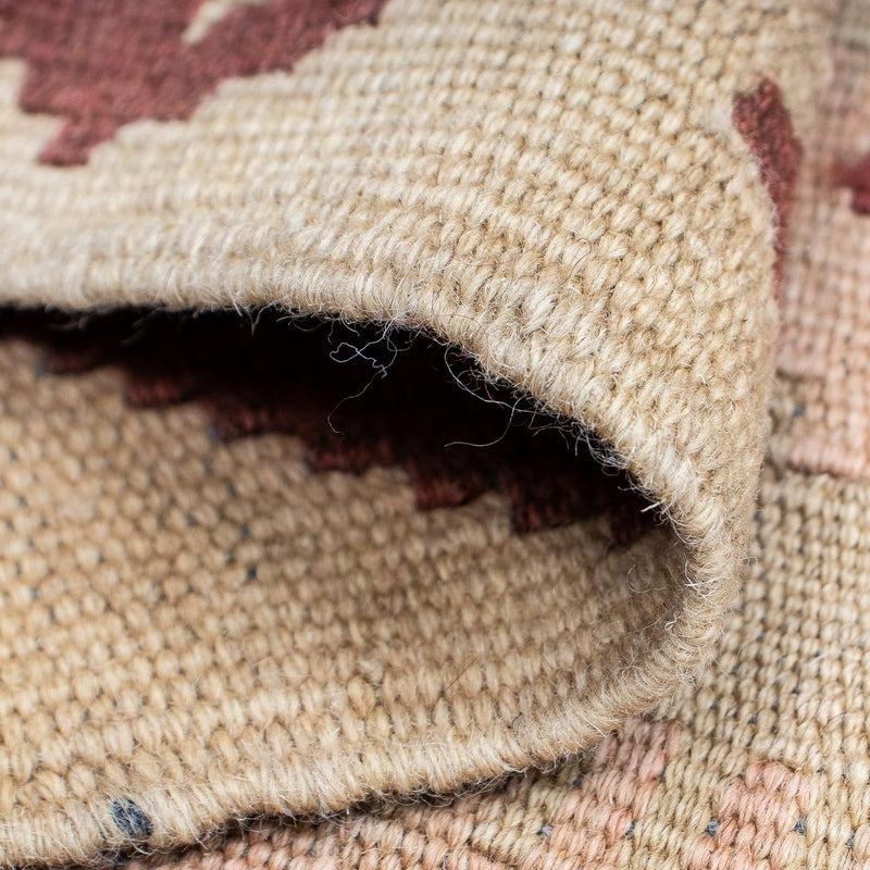 Loper Kelim tapijt - Splash - 301 x 80 cm - lichtbruin