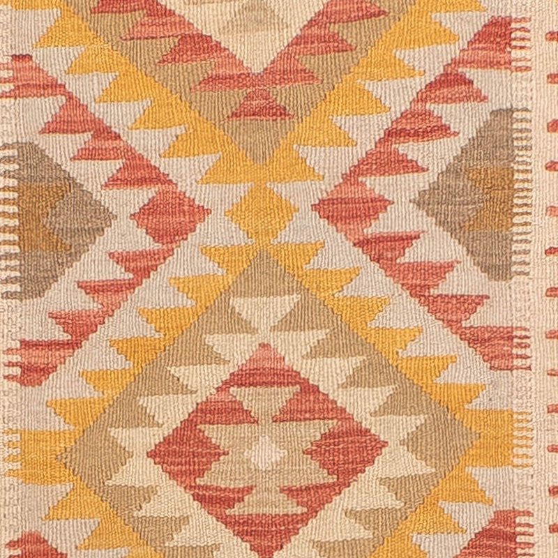 Loper Kelim tapijt - Splash - 298 x 80 cm - veelkleurig