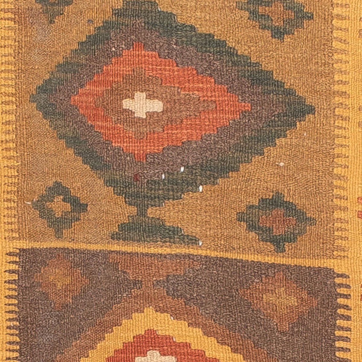 Loper Kelim tapijt - Splash - 297 x 79 cm - veelkleurig