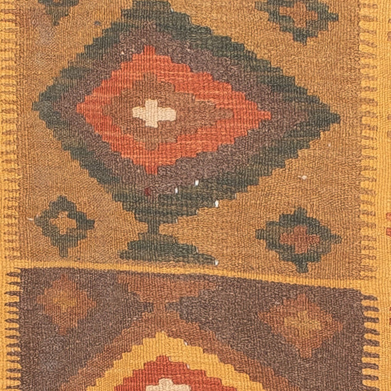 Loper Kelim tapijt - Splash - 297 x 79 cm - veelkleurig