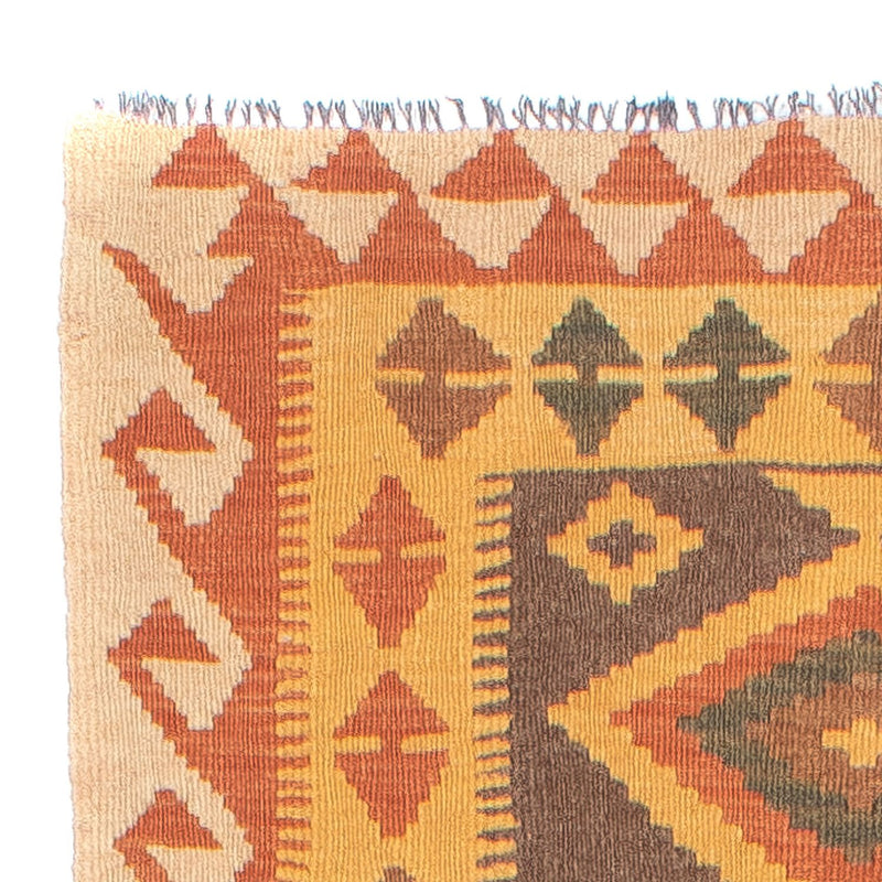 Loper Kelim tapijt - Splash - 297 x 79 cm - veelkleurig