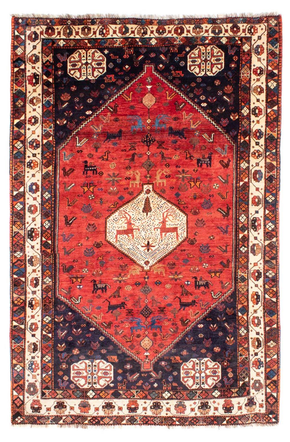 Perzisch Tapijt - Nomadisch - 300 x 205 cm - donkerrood