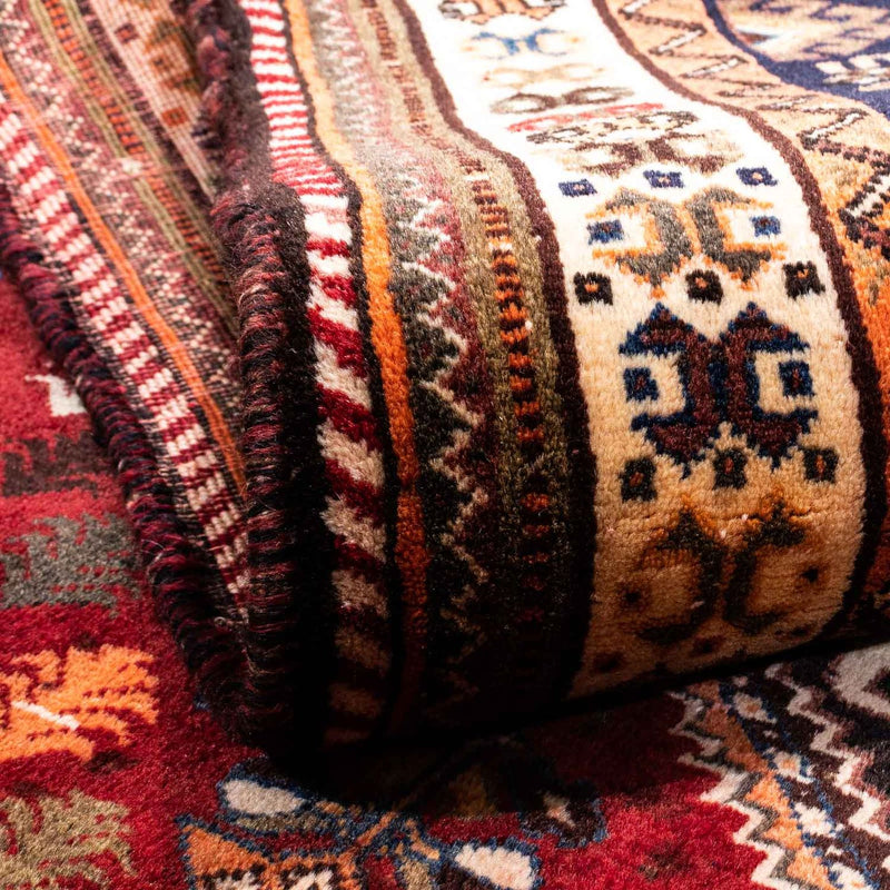 Perzisch Tapijt - Nomadisch - 210 x 145 cm - donkerrood