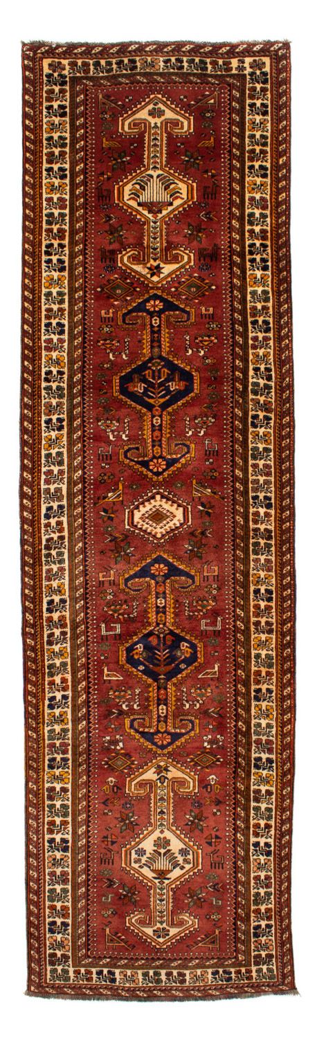 Loper Perzisch Tapijt - Nomadisch - 382 x 103 cm - bruin
