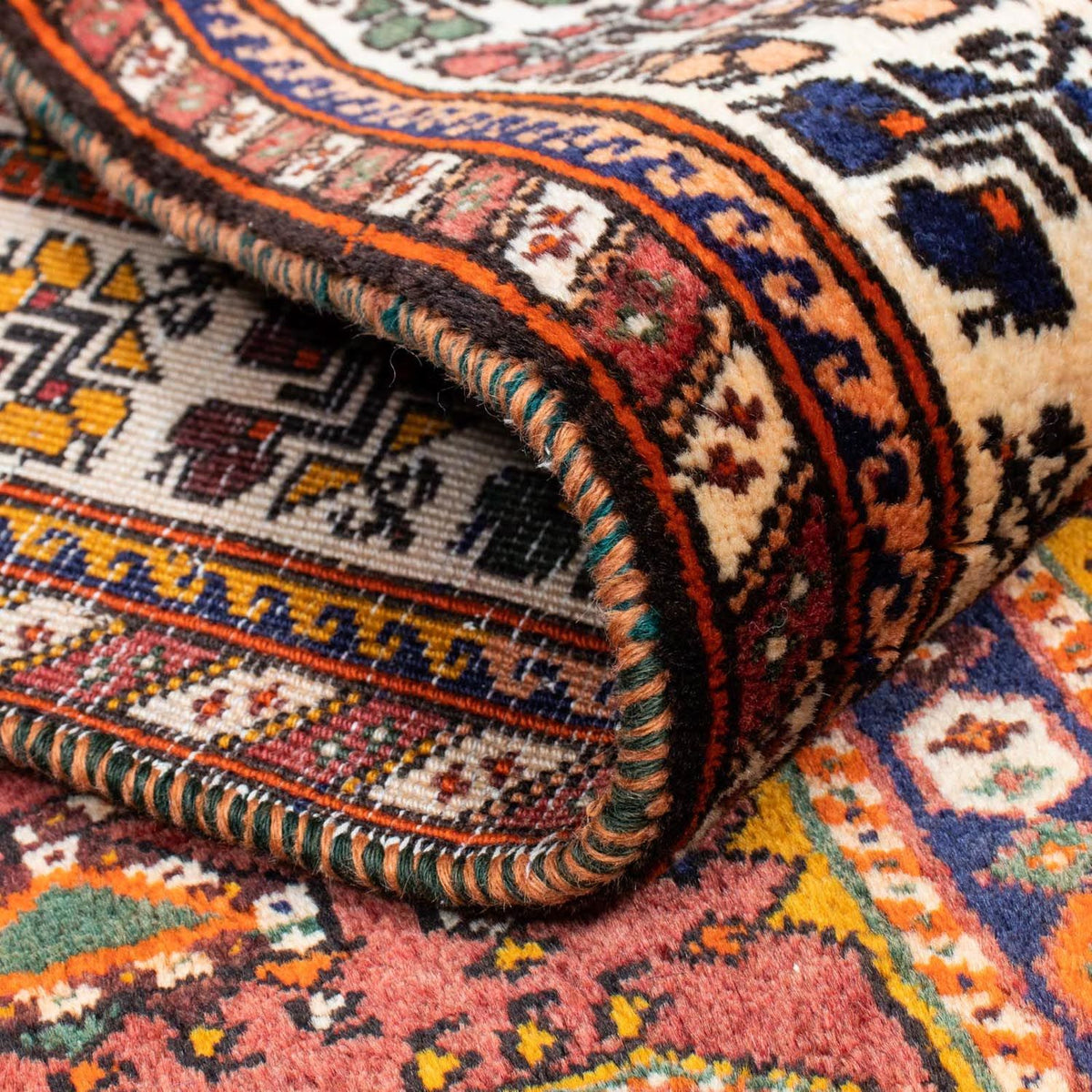 Loper Perzisch Tapijt - Nomadisch - 382 x 103 cm - bruin