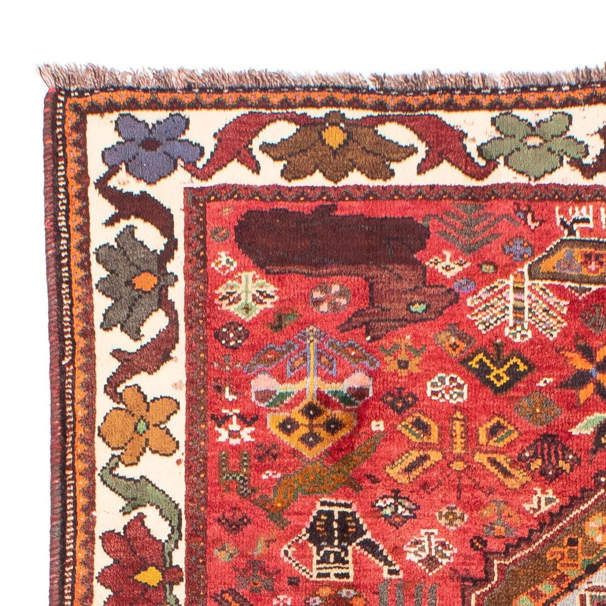 Perzisch Tapijt - Nomadisch - 210 x 140 cm - donkerrood