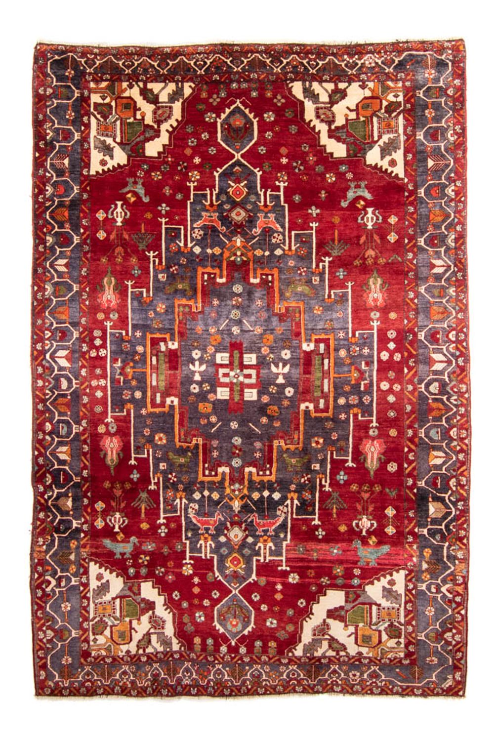 Perzisch Tapijt - Nomadisch - 338 x 220 cm - donkerrood