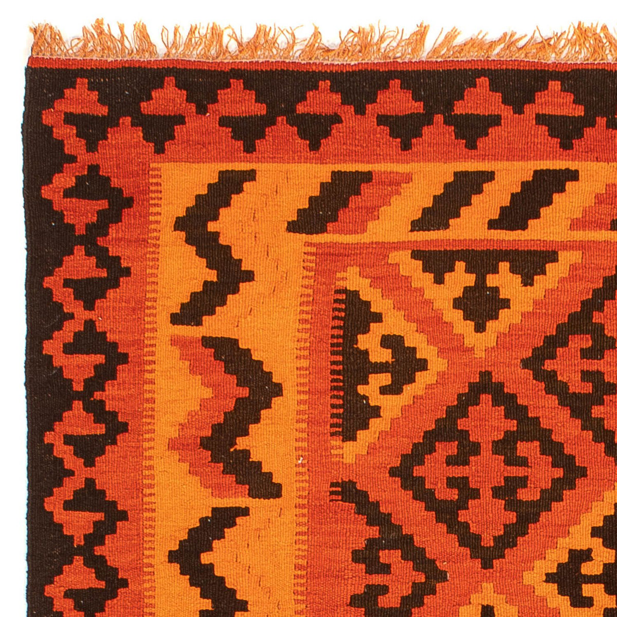 Kelim tapijt - Oosters - 194 x 150 cm - licht rood