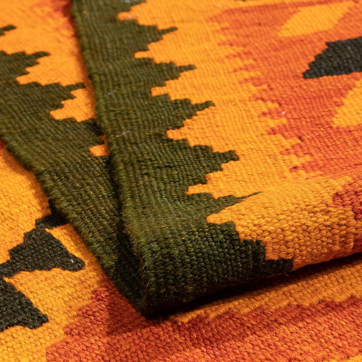 Kelim tapijt - Oosters - 195 x 152 cm - donkerbruin