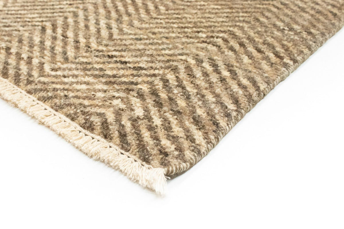 Loper Gabbeh tapijt - Indus - 370 x 77 cm - beige