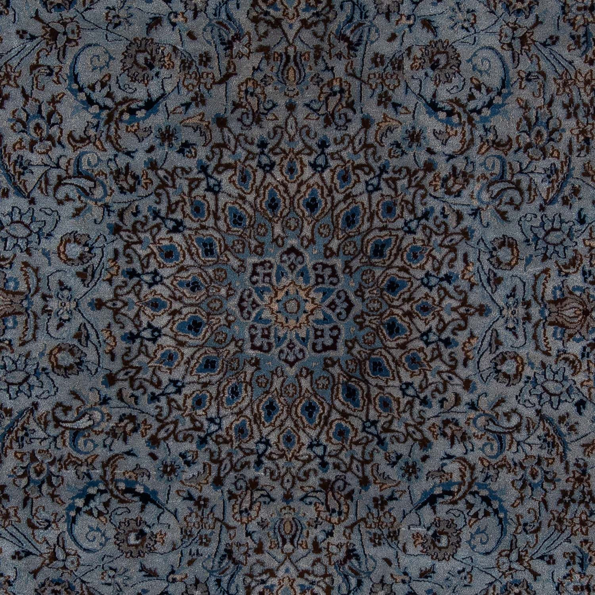 Perzisch tapijt - Nain - 296 x 200 cm - zee blauw