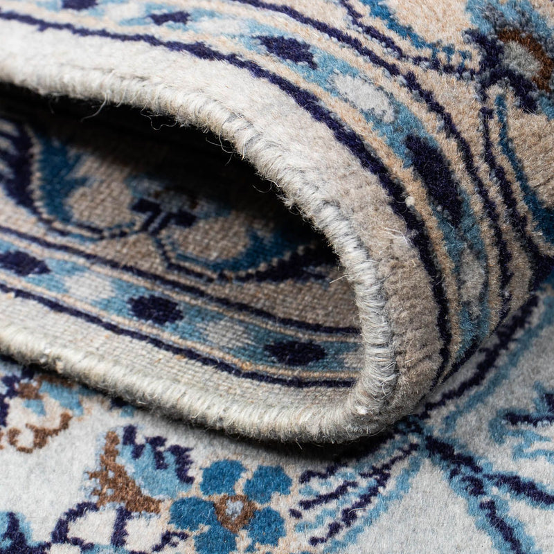 Perzisch tapijt - Nain - 294 x 198 cm - zee blauw