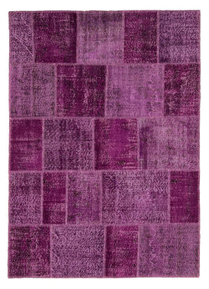 Patchwork tapijt - 240 x 170 cm - paars