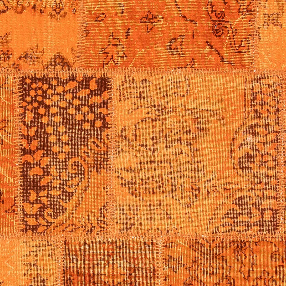 Patchwork tapijt - 240 x 170 cm - bruin