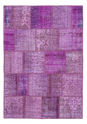 Patchwork tapijt - 240 x 170 cm - paars