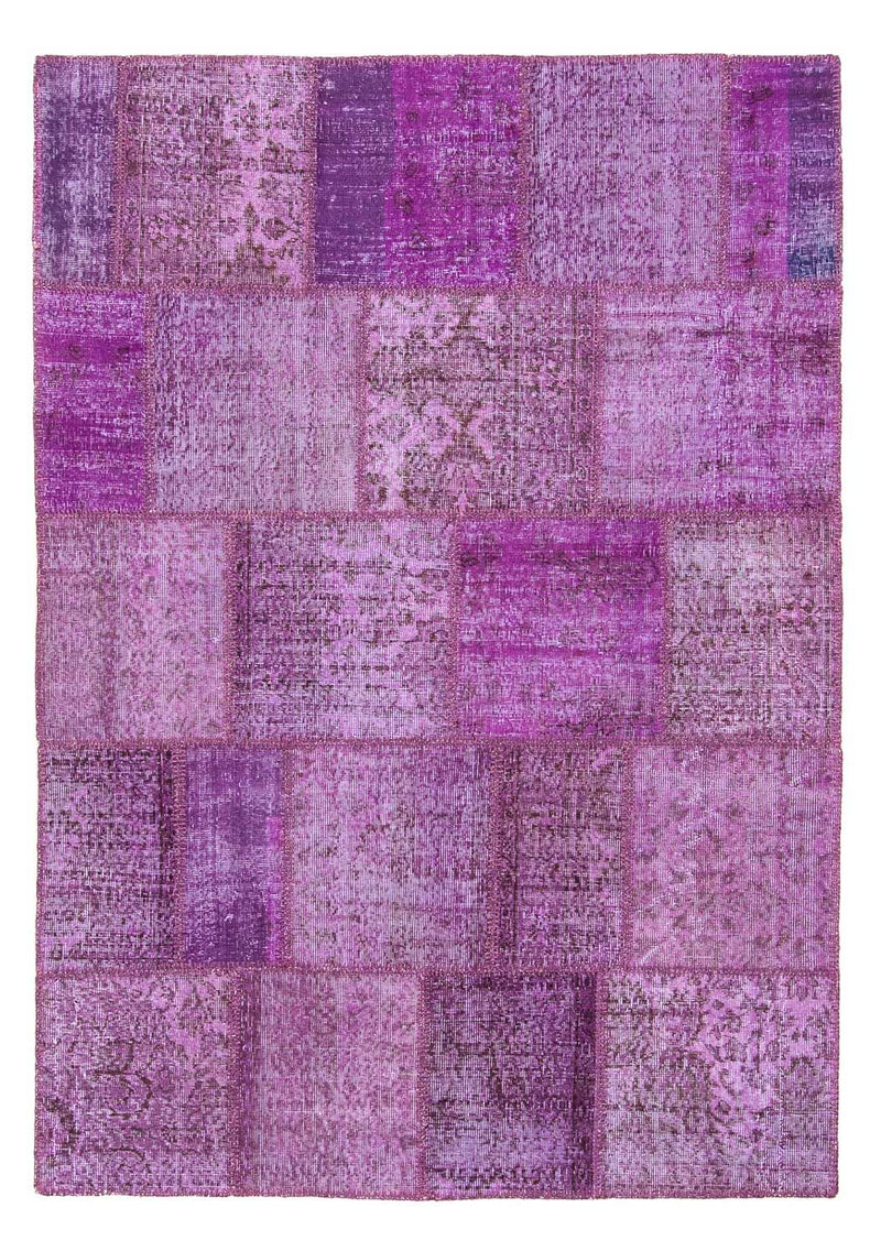 Patchwork tapijt - 240 x 170 cm - paars