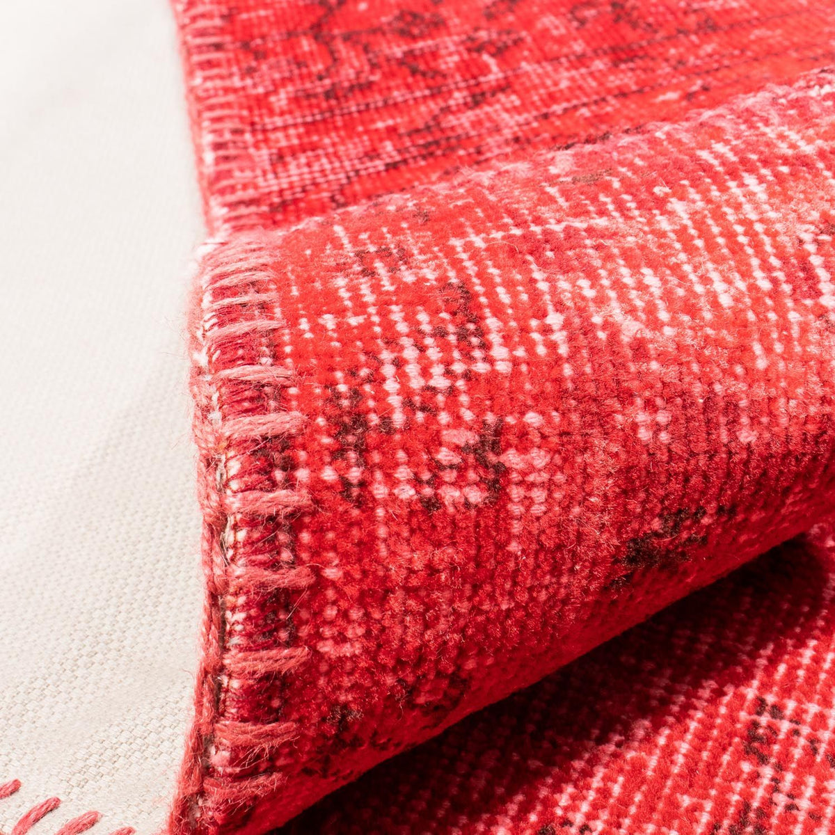 Patchwork tapijt - 240 x 170 cm - donkerrood