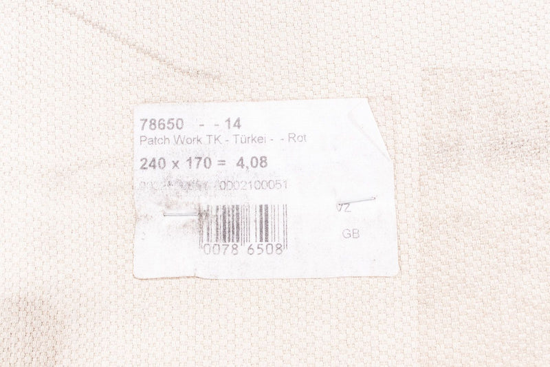 Patchwork tapijt - 240 x 170 cm - donkerrood