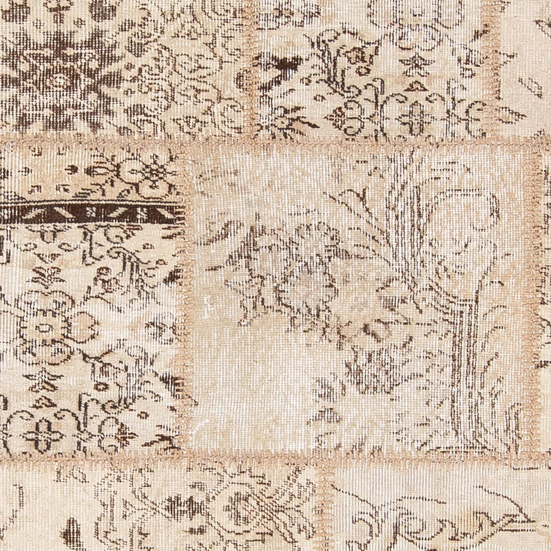 Patchwork tapijt - 240 x 170 cm - lichtbruin