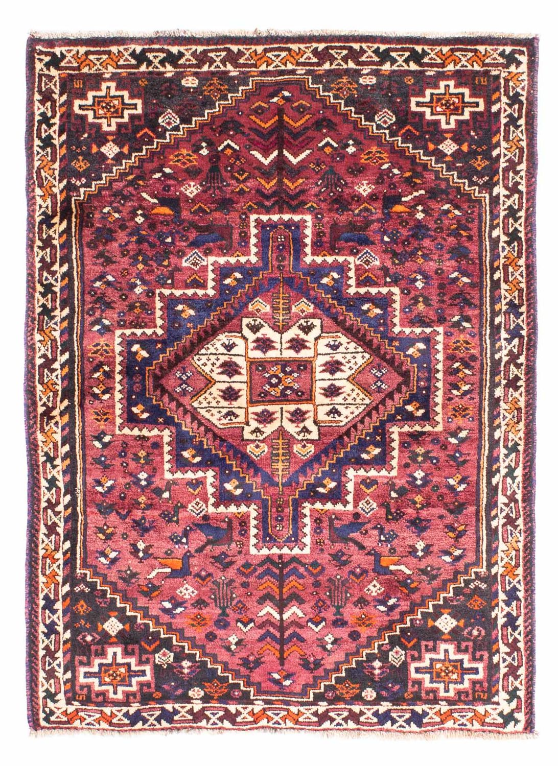 Perzisch Tapijt - Nomadisch - 155 x 110 cm - fuchsia