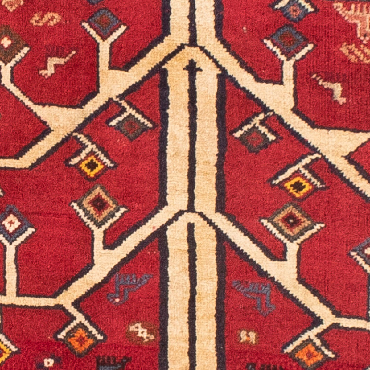 Perzisch Tapijt - Nomadisch - 208 x 117 cm - donkerrood