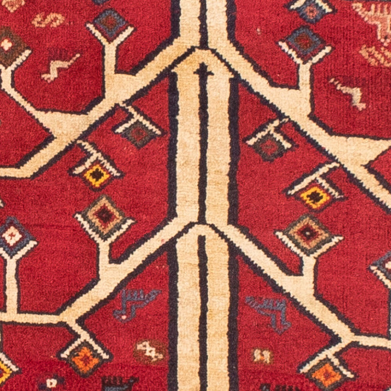 Perzisch Tapijt - Nomadisch - 208 x 117 cm - donkerrood