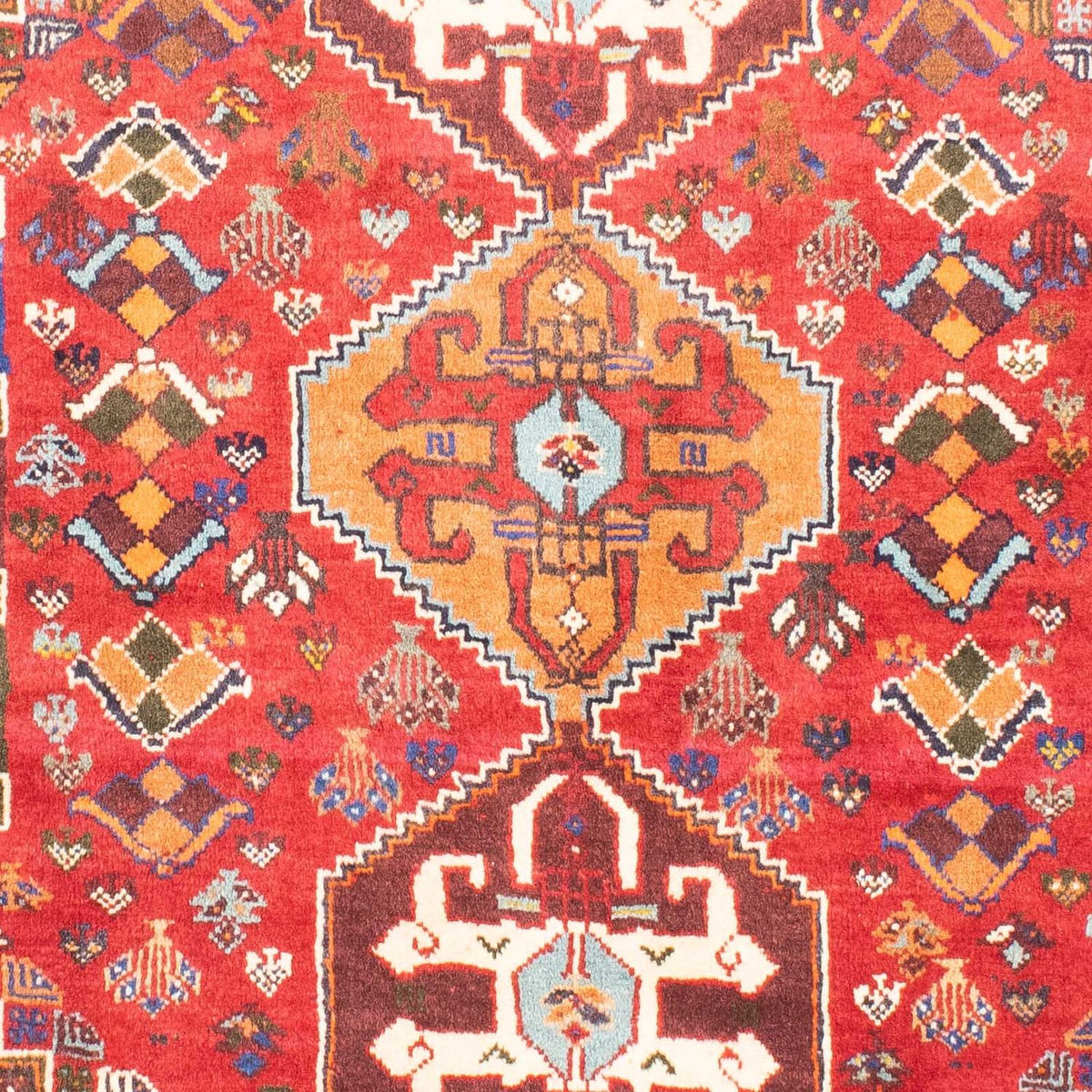 Perzisch Tapijt - Nomadisch - 150 x 120 cm - donkerrood