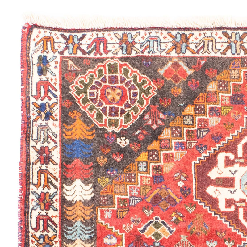 Perzisch Tapijt - Nomadisch - 150 x 120 cm - donkerrood