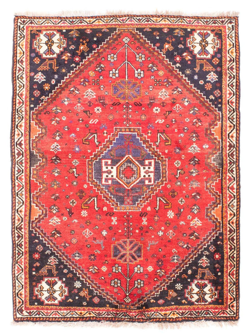 Perzisch Tapijt - Nomadisch - 152 x 116 cm - donkerrood