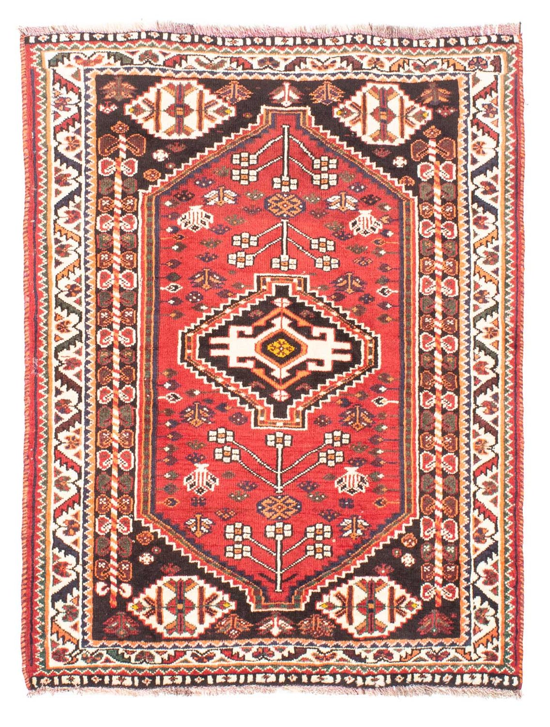 Perzisch Tapijt - Nomadisch - 147 x 110 cm - rood