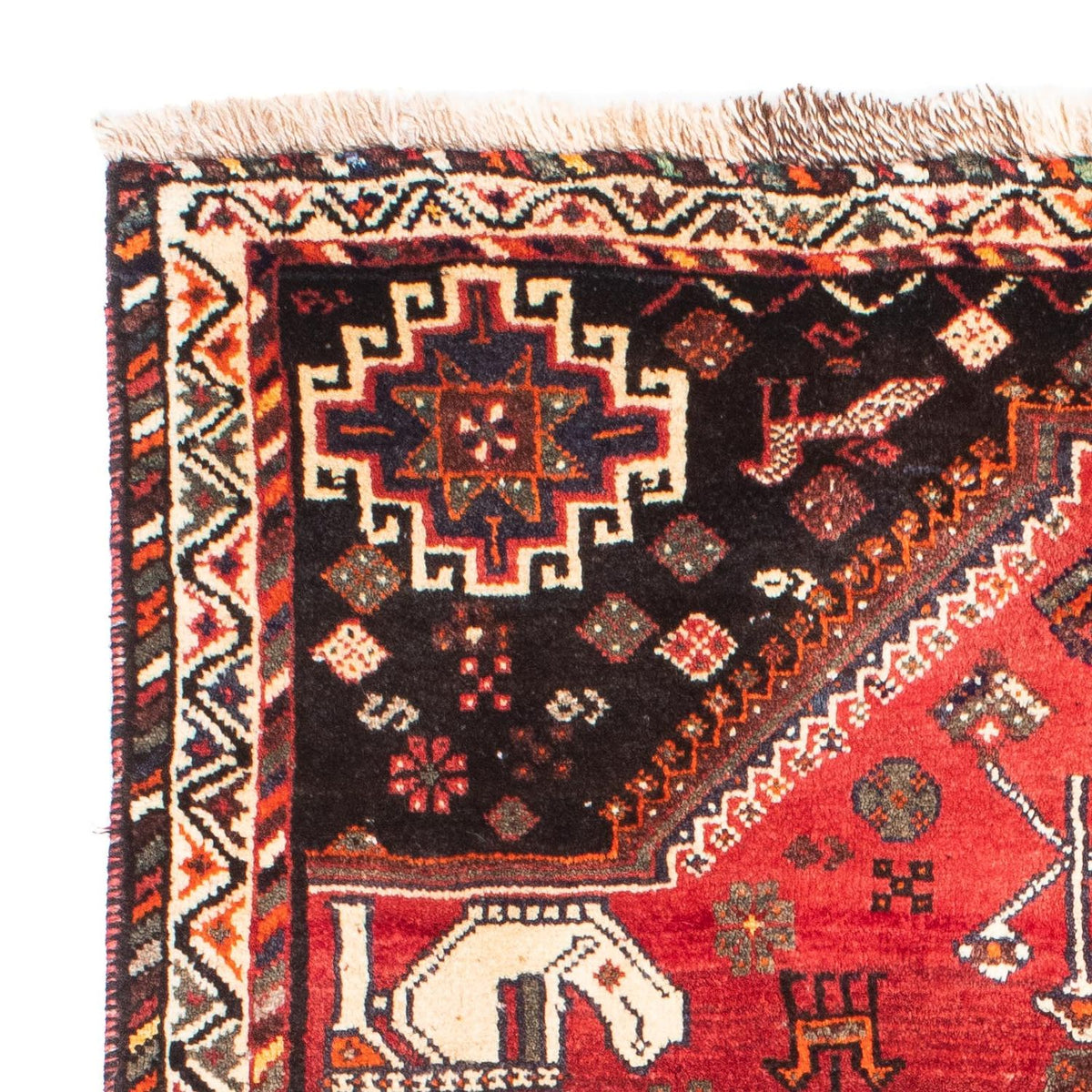 Perzisch Tapijt - Nomadisch - 162 x 118 cm - donkerrood