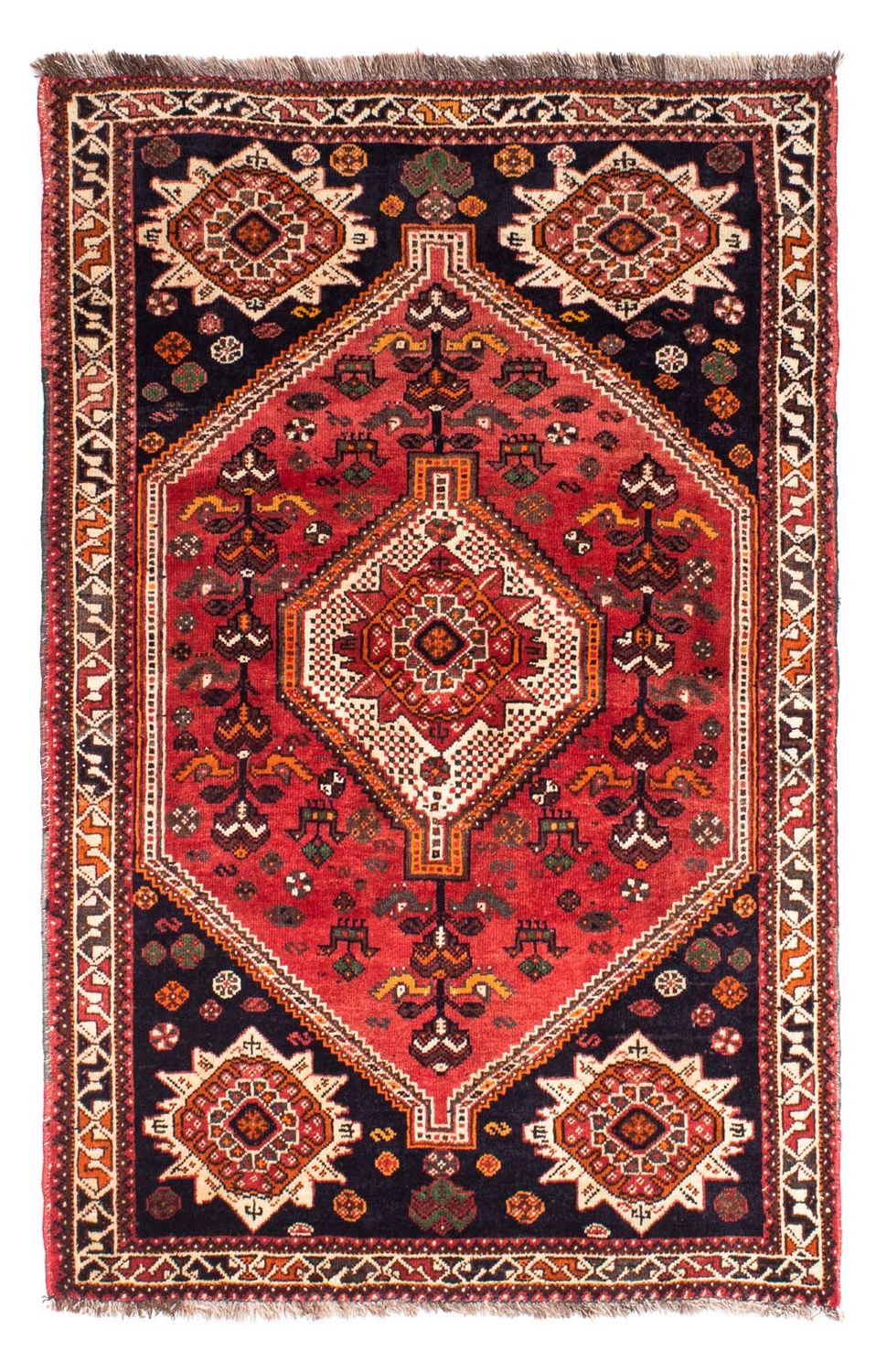 Perzisch Tapijt - Nomadisch - 160 x 106 cm - donkerrood