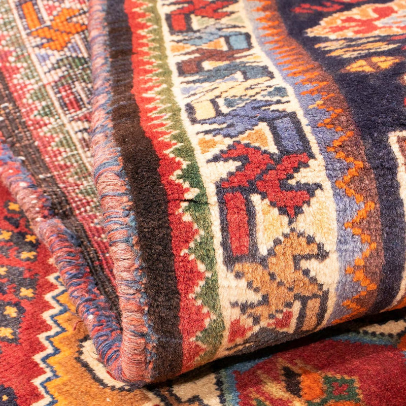 Perzisch Tapijt - Nomadisch - 143 x 110 cm - donkerrood