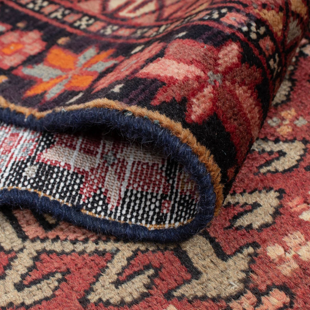 Loper Perzisch Tapijt - Nomadisch - 310 x 80 cm - donkerrood