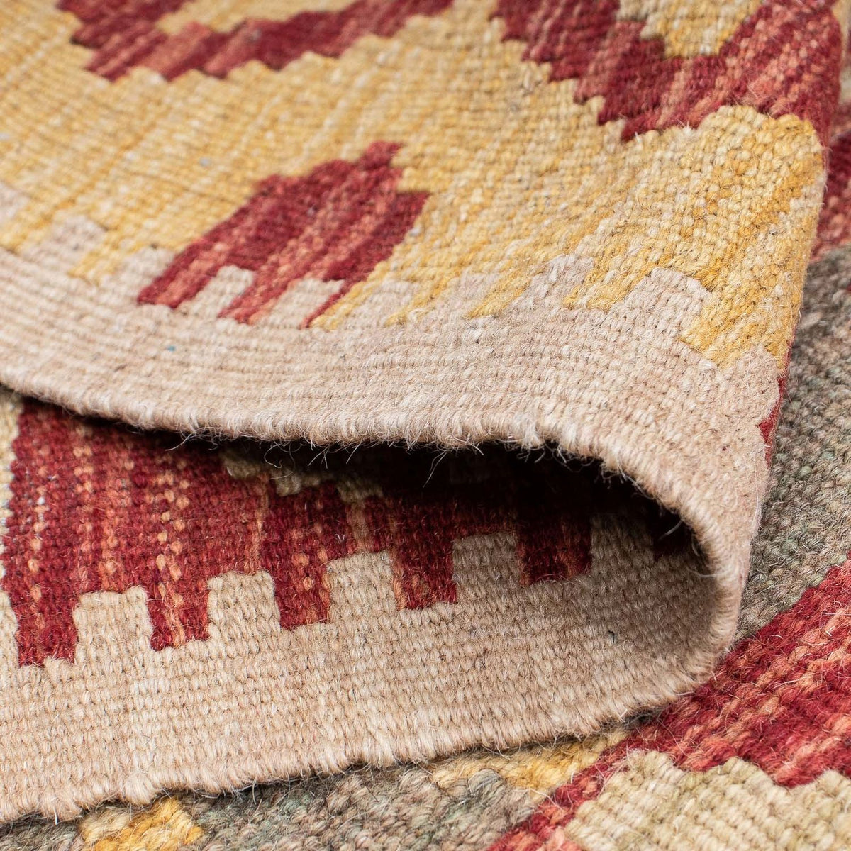 Loper Kelim tapijt - Splash - 206 x 62 cm - veelkleurig