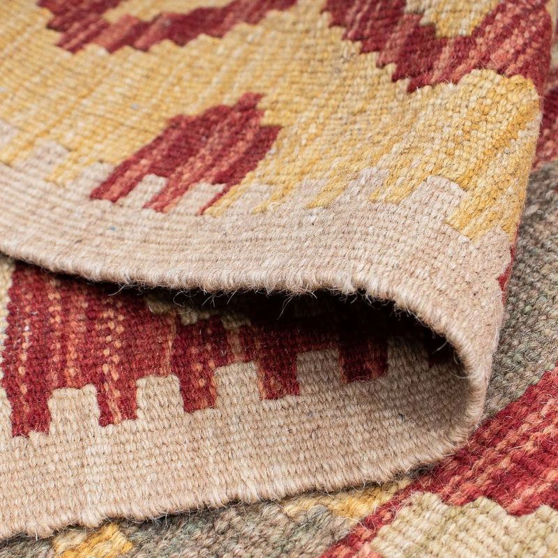 Loper Kelim tapijt - Splash - 206 x 62 cm - veelkleurig