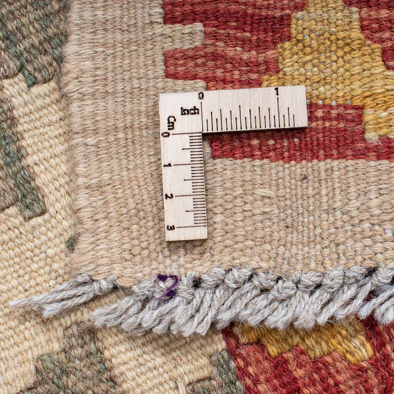 Loper Kelim tapijt - Splash - 206 x 62 cm - veelkleurig